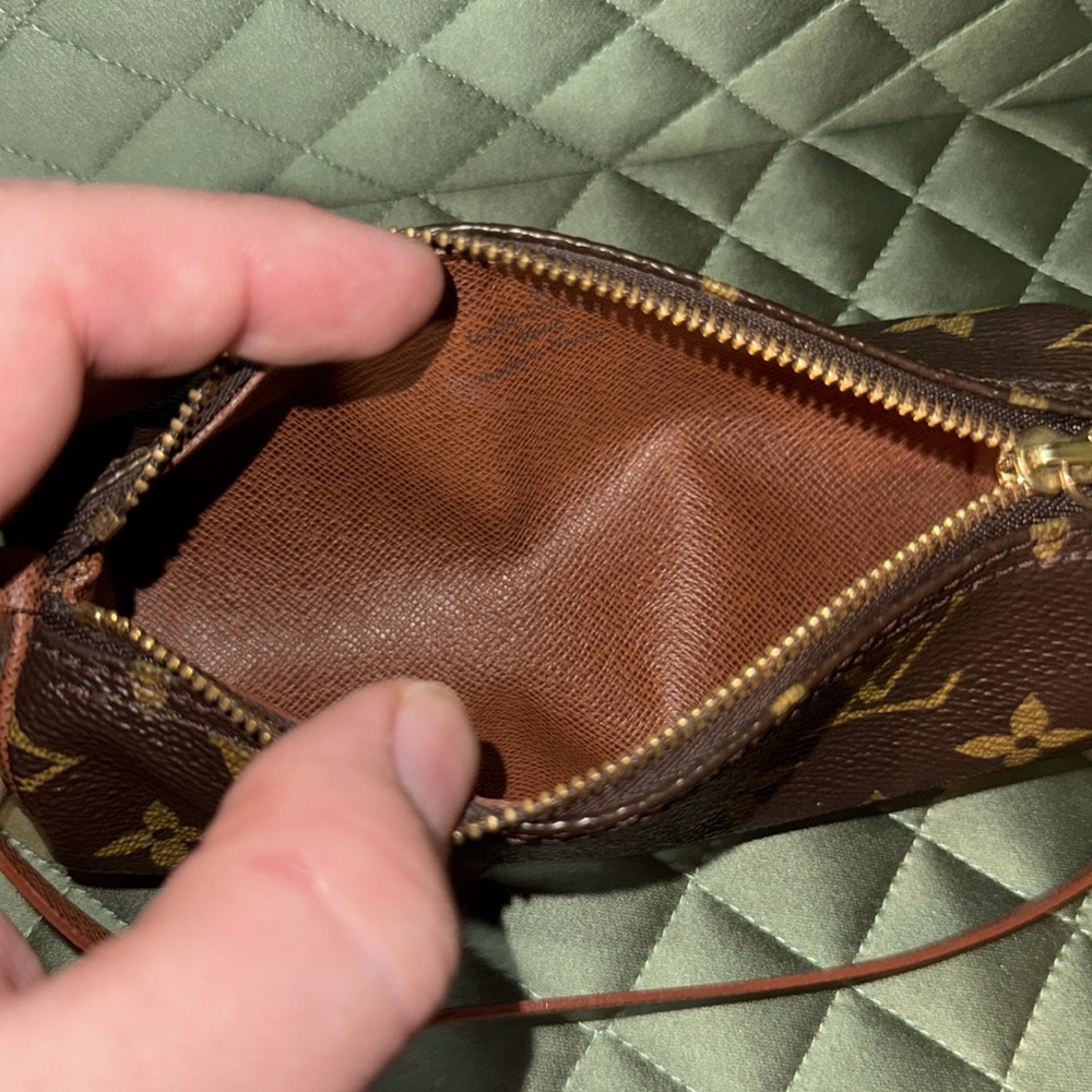 Louis Vuitton mini papillon Monogram Brown Wristlet micro pochette purse - Picture 9 of 11